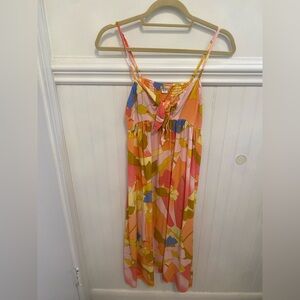 Billabong Multicolor Abstract Midi Dress